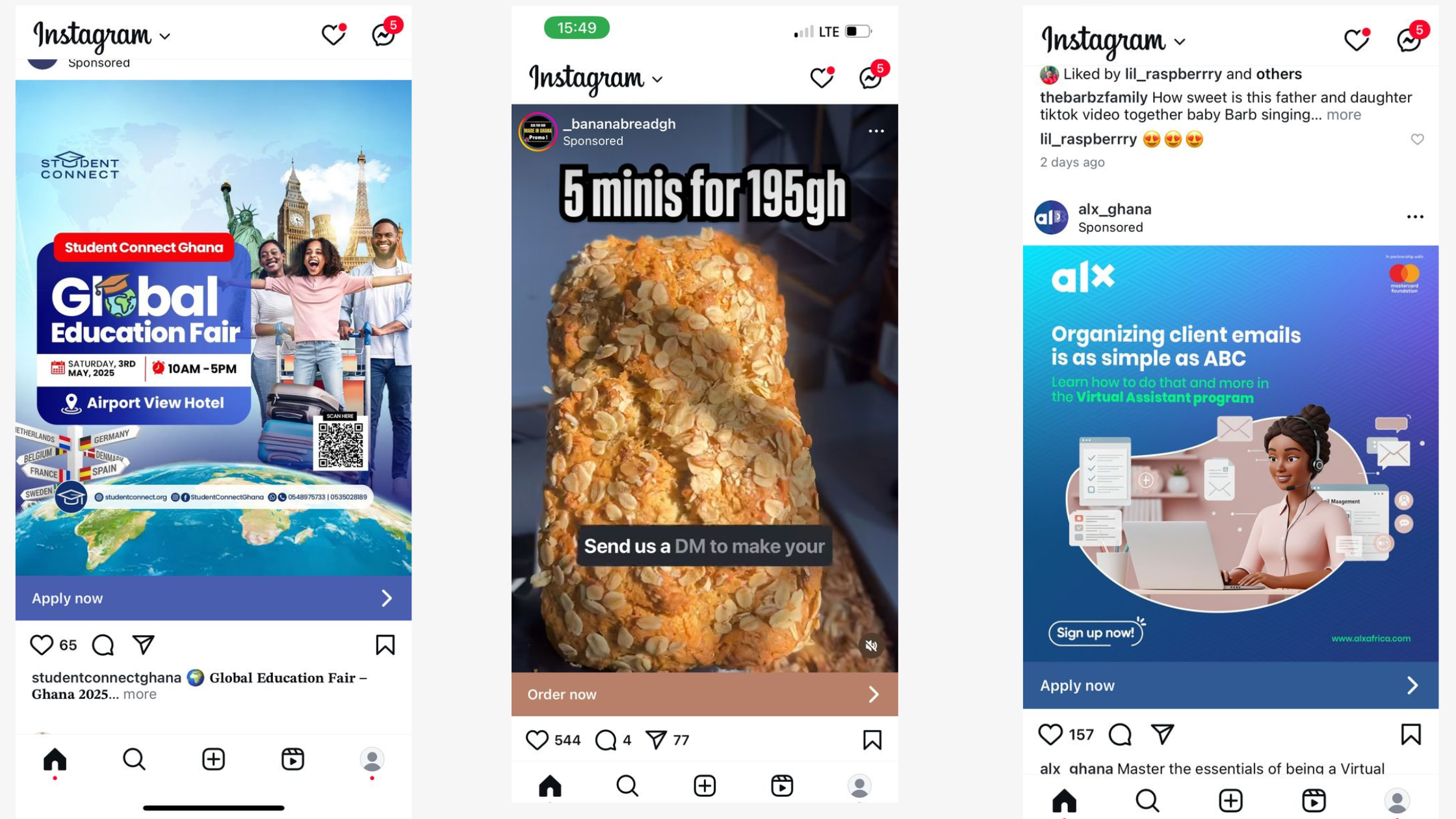 sponsored ads on instagram