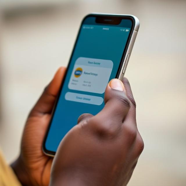 Customer making a purchase via MTN Mobile Money in Ghana