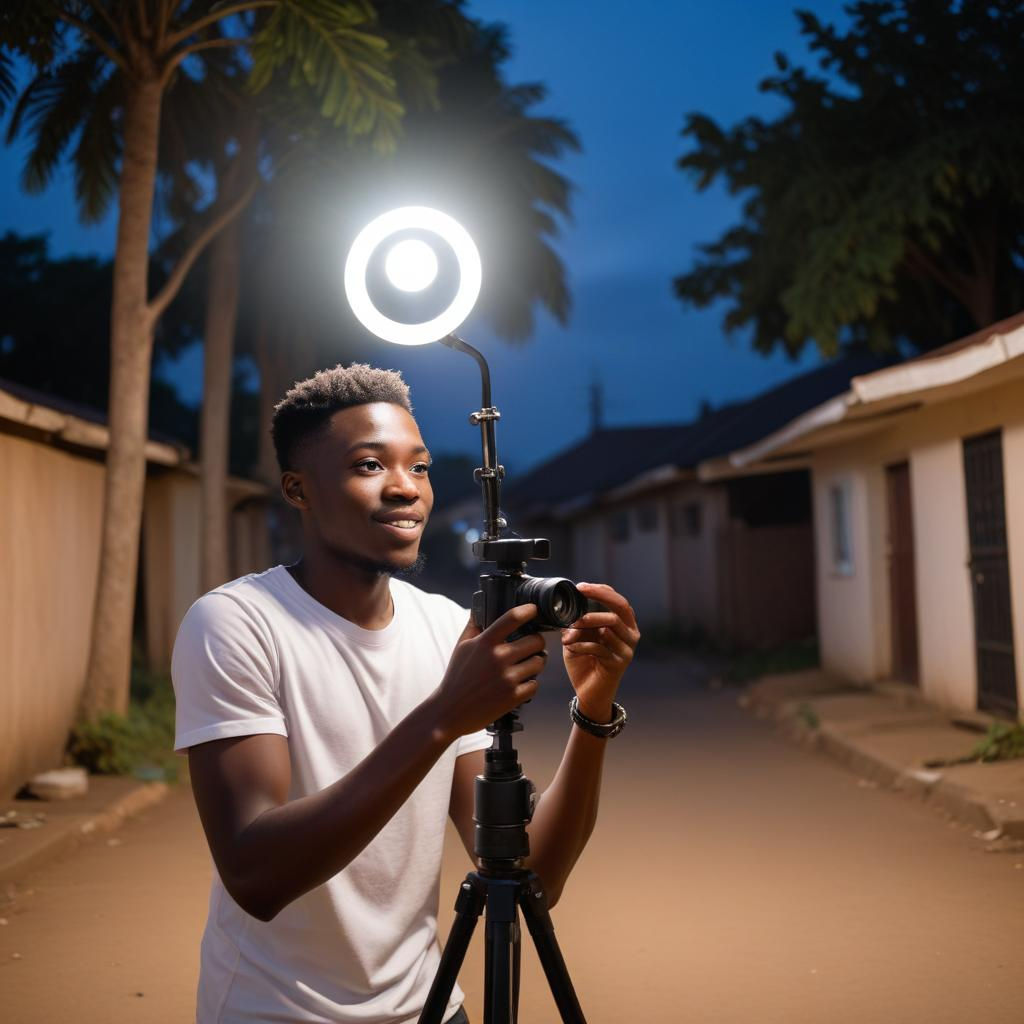 Ghanaian content creator making relatable social media content