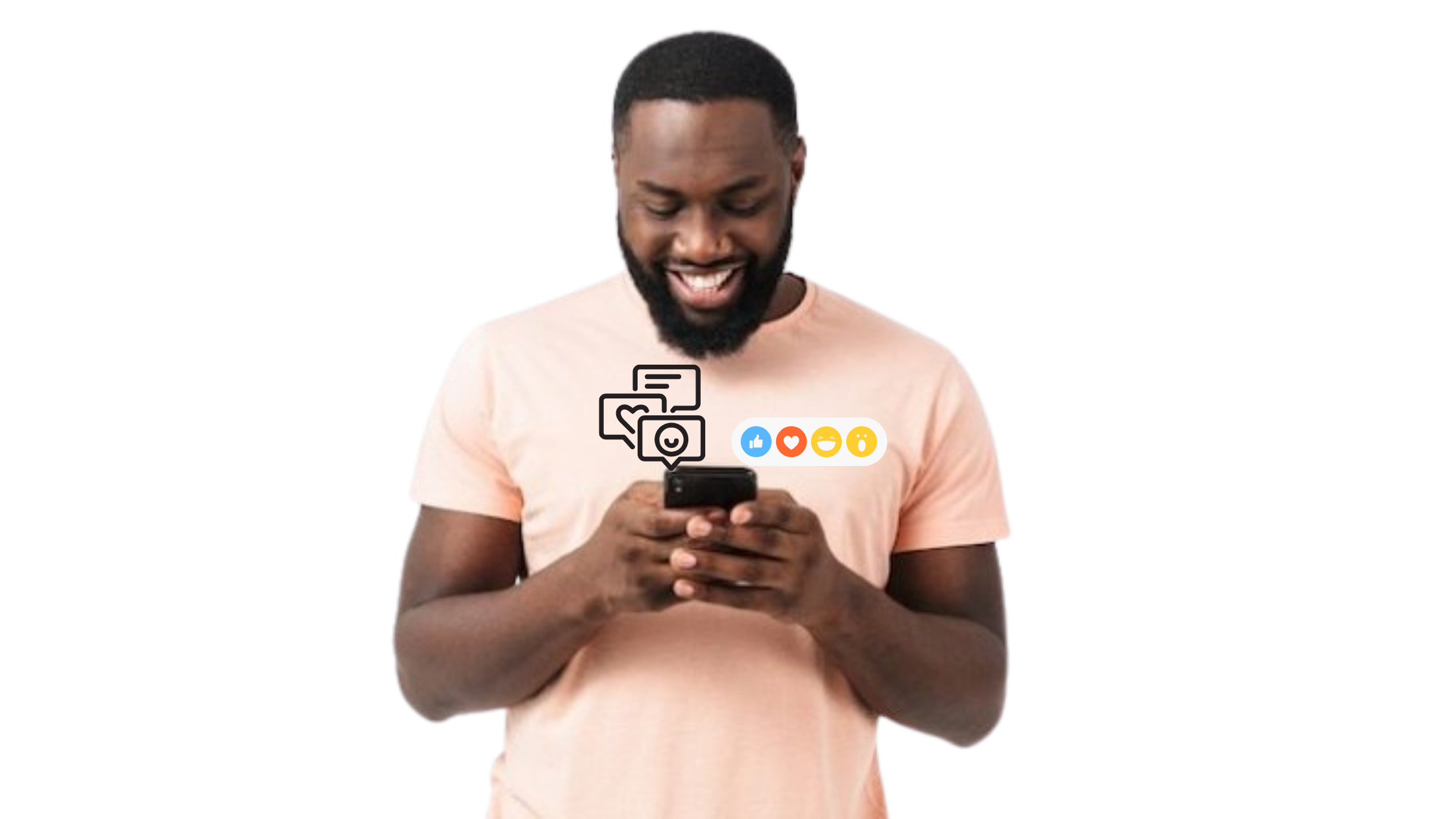 Ghanaian small business owner engaging with customers on social media
