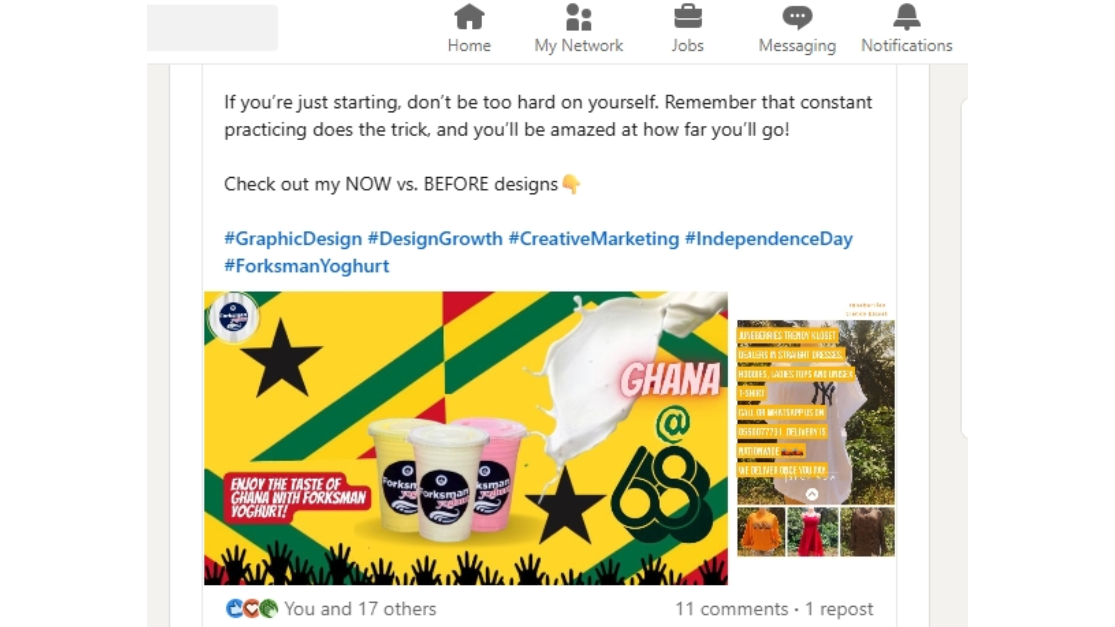 Ghanaian holiday social media promotion