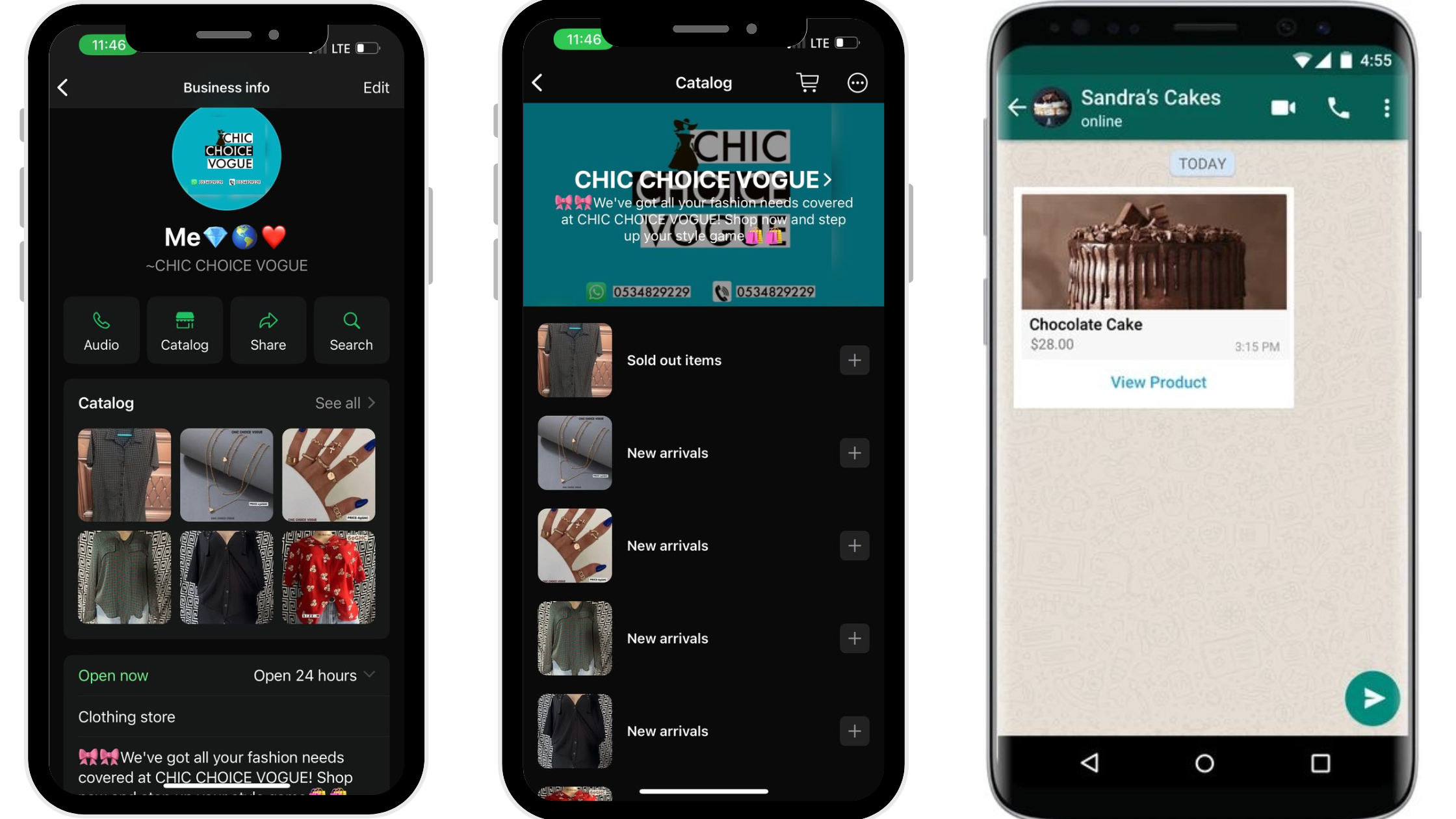 Ghanaian boutique & cake shop using WhatsApp Business and Instagram to reach customers