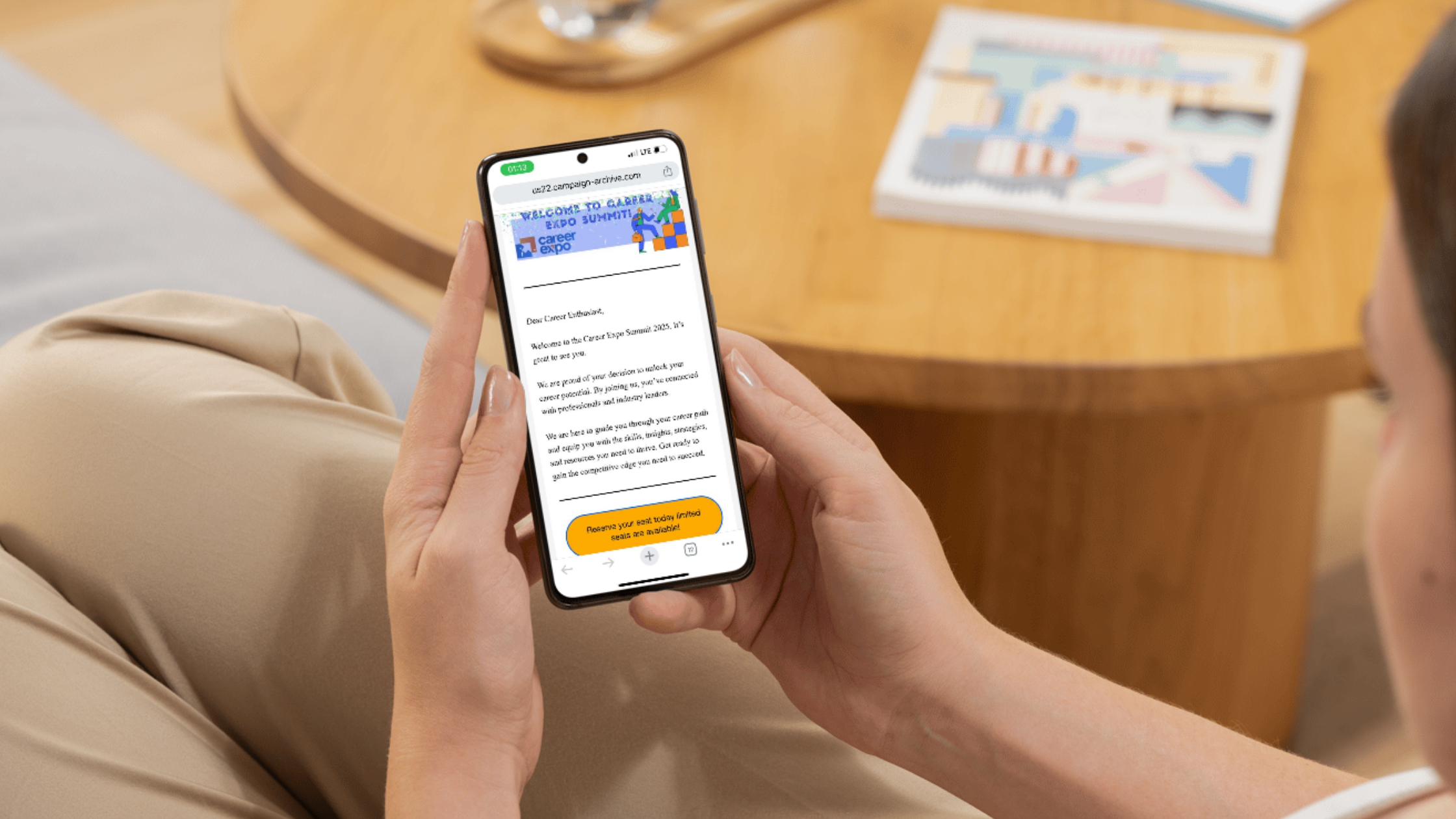[Mobile-friendly promotional email layout with clear CTA and images